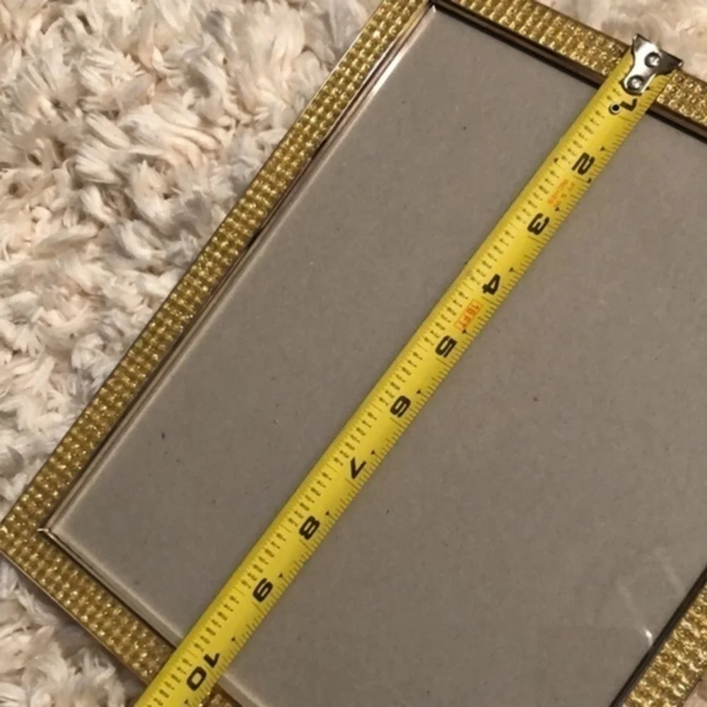 PICTURE FRAME | Gold Sparkle Gem Border 10”x8”